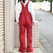 LIBERTY wide flare silhouette overall red