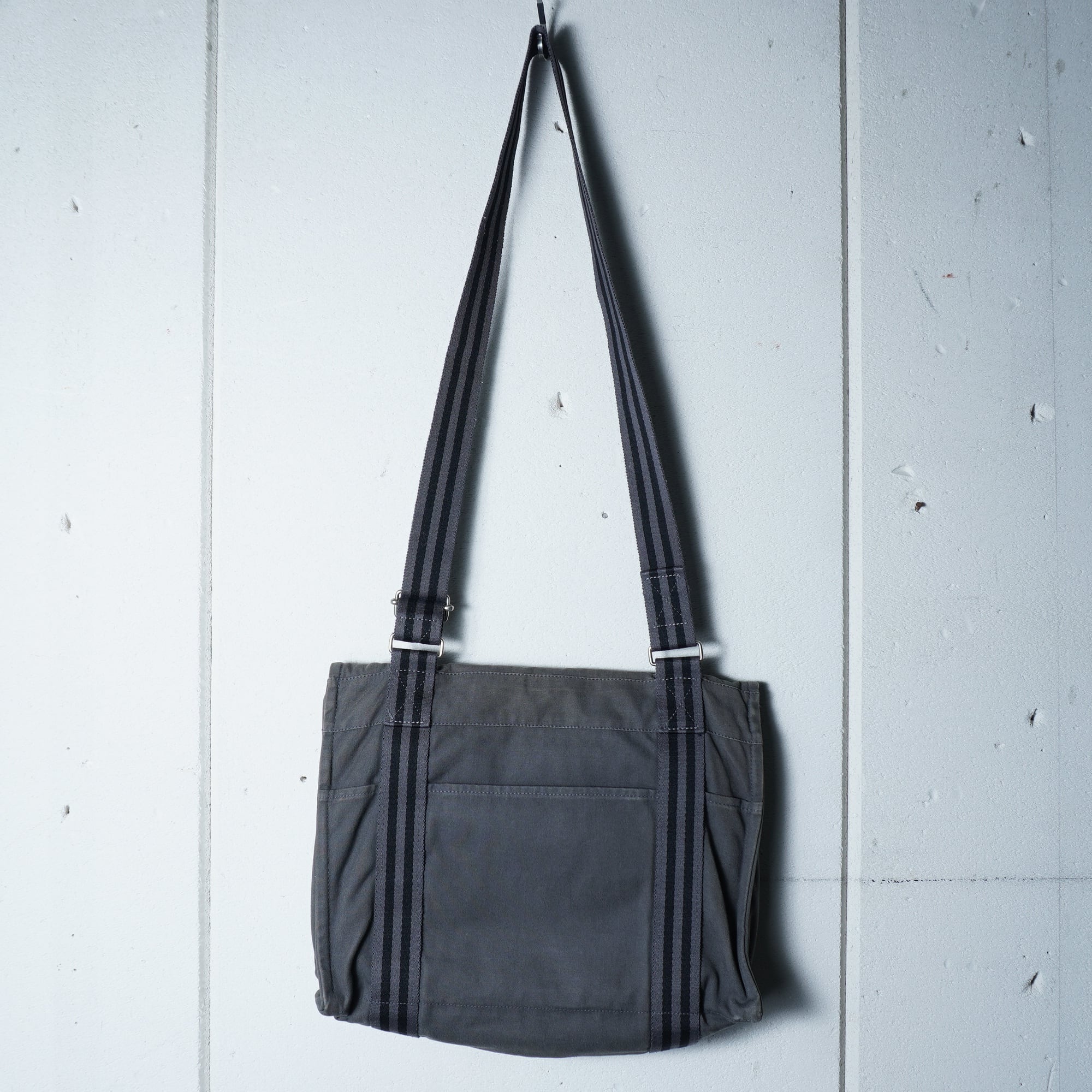 美品！エルメス フールトゥ バサス キャンバス ショルダーバッグ 黒 美 