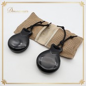 フラメンコ 小物 パリージョ カスタネット ブラック系 HERNANDEZ 楽器 小道具 舞台 ペア 両手 黒 茶 ケース ケース付き 発表会 レッスン 練習 ダンス小物 ダンス用 パフォーマンス フラメンコ用品
