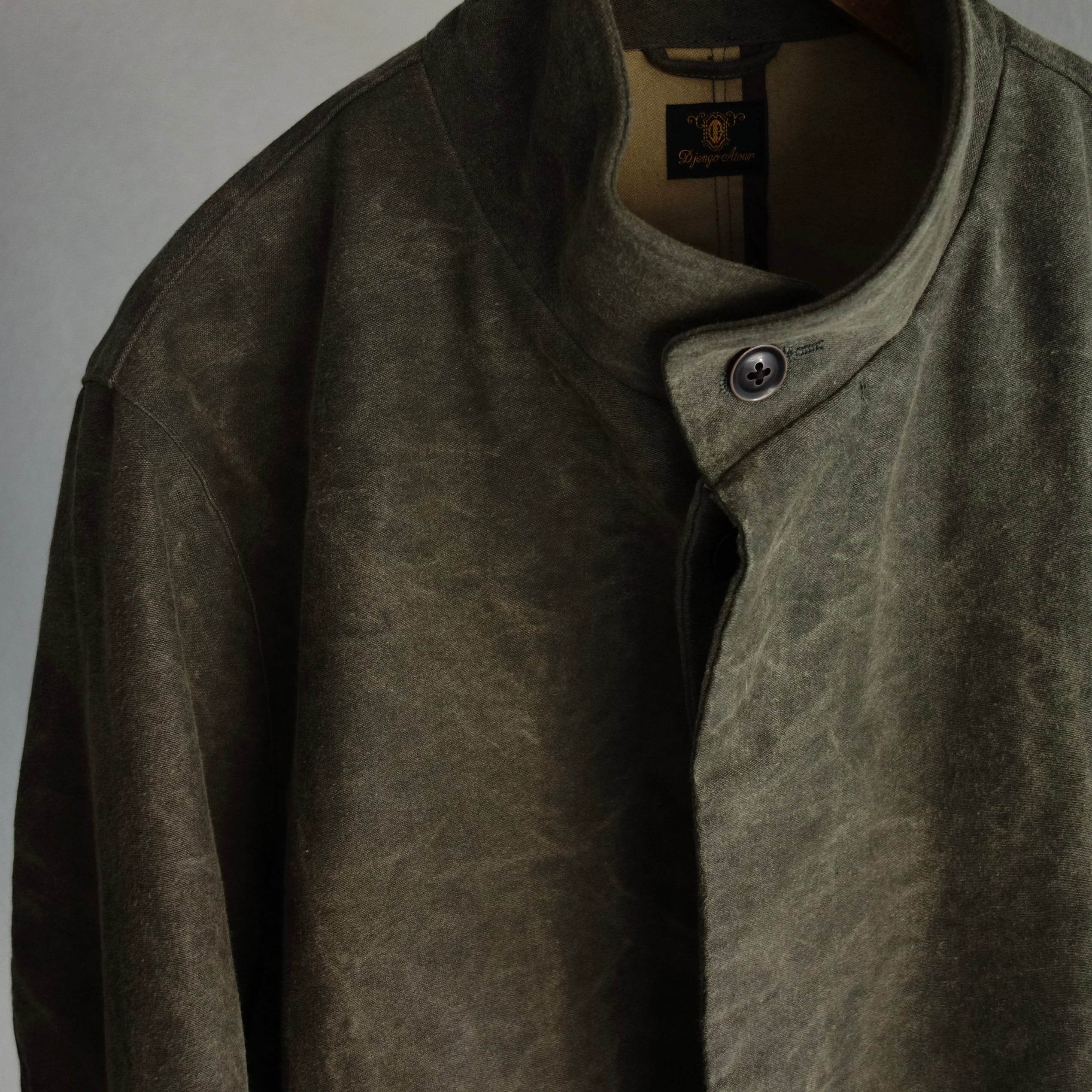 classic moleskin shoesmakers coat / olive