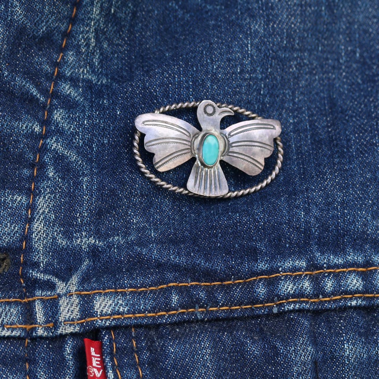 NAVAJO ナバホ 1930~50's Vintage Thunderbird Silver Pins