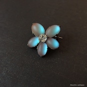 アンティークジュエリー サフィレット すみれ ブローチ【クリア】