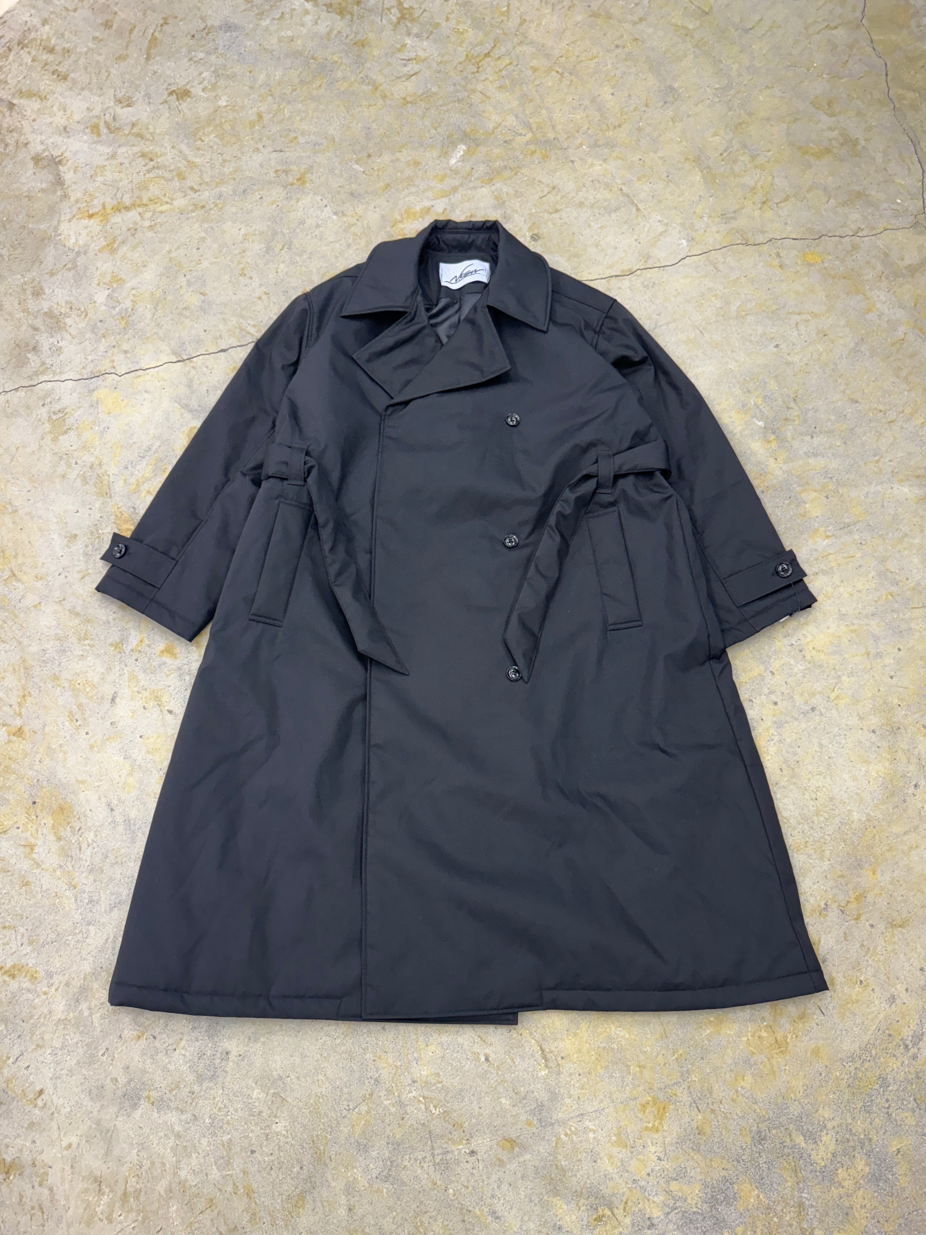 Soutien Collar Auralee Finx Chambray Big Trench Coat AURALEE]FINX