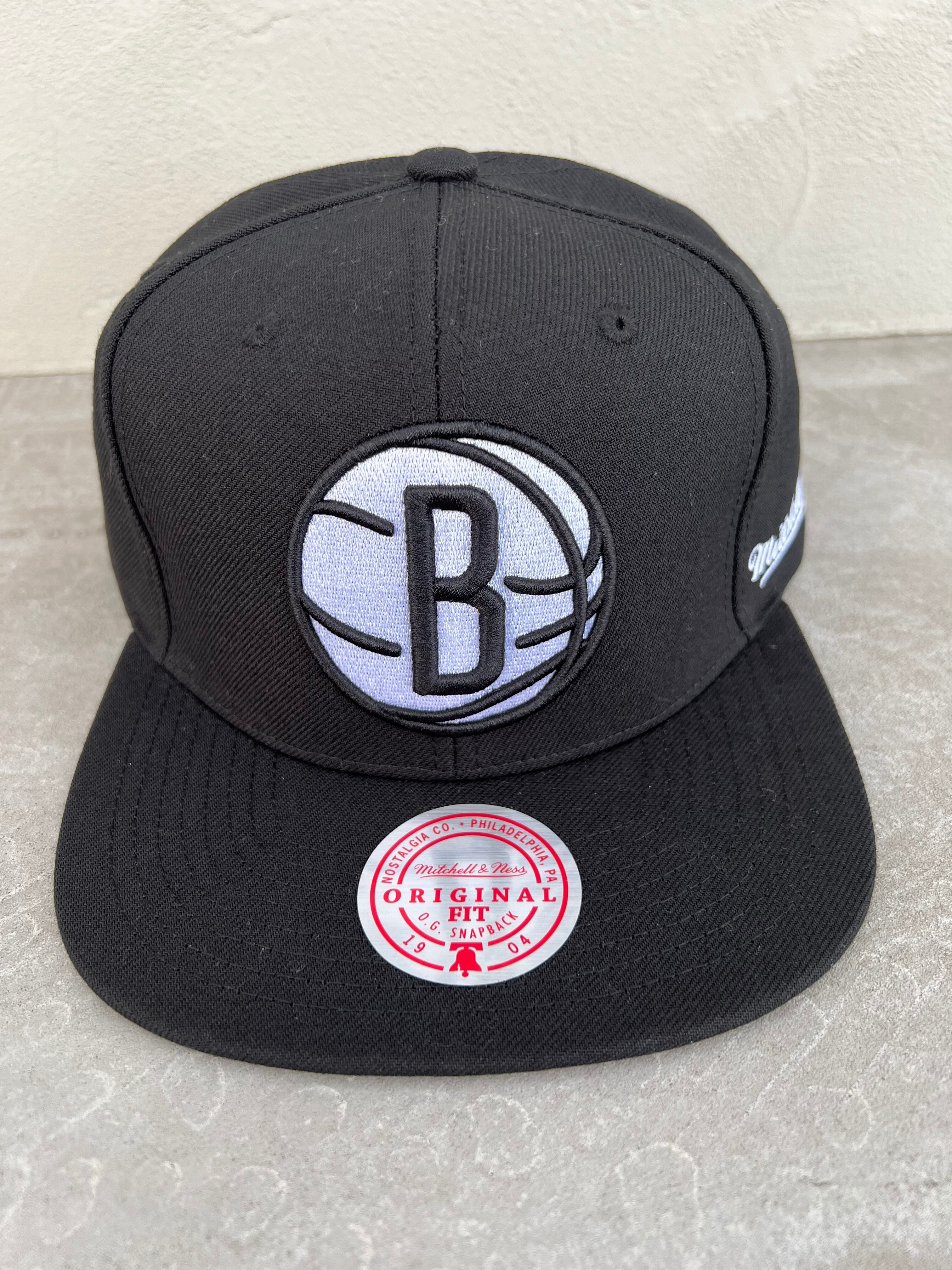 Mitchell & Ness Brooklyn NETS クリスマスGAME CAP スナップバック 黒x白