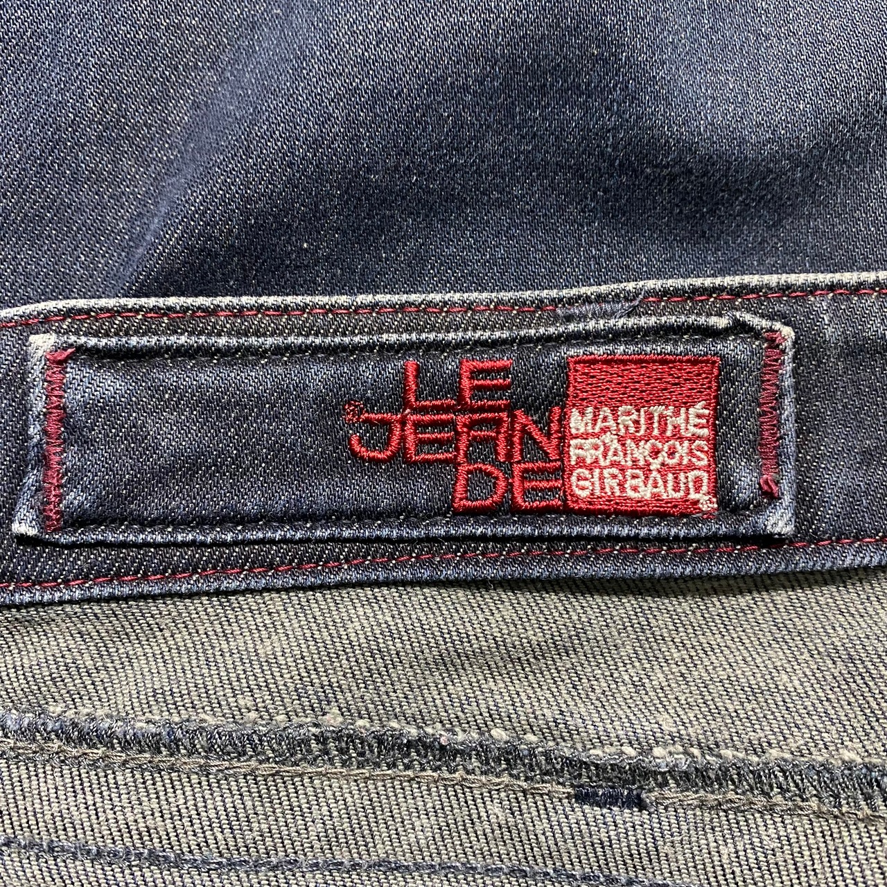 MARITHE FRANCOIS GIRBAUD bondage design denim pants