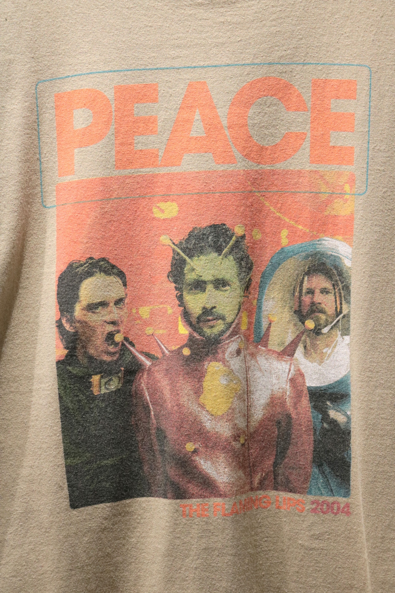 The Flaming Lips 2004 "LET' GO TO MARS DON'T GO IRAQ" t shirt