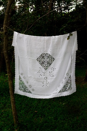 Vintage  Lace Tablecloth
