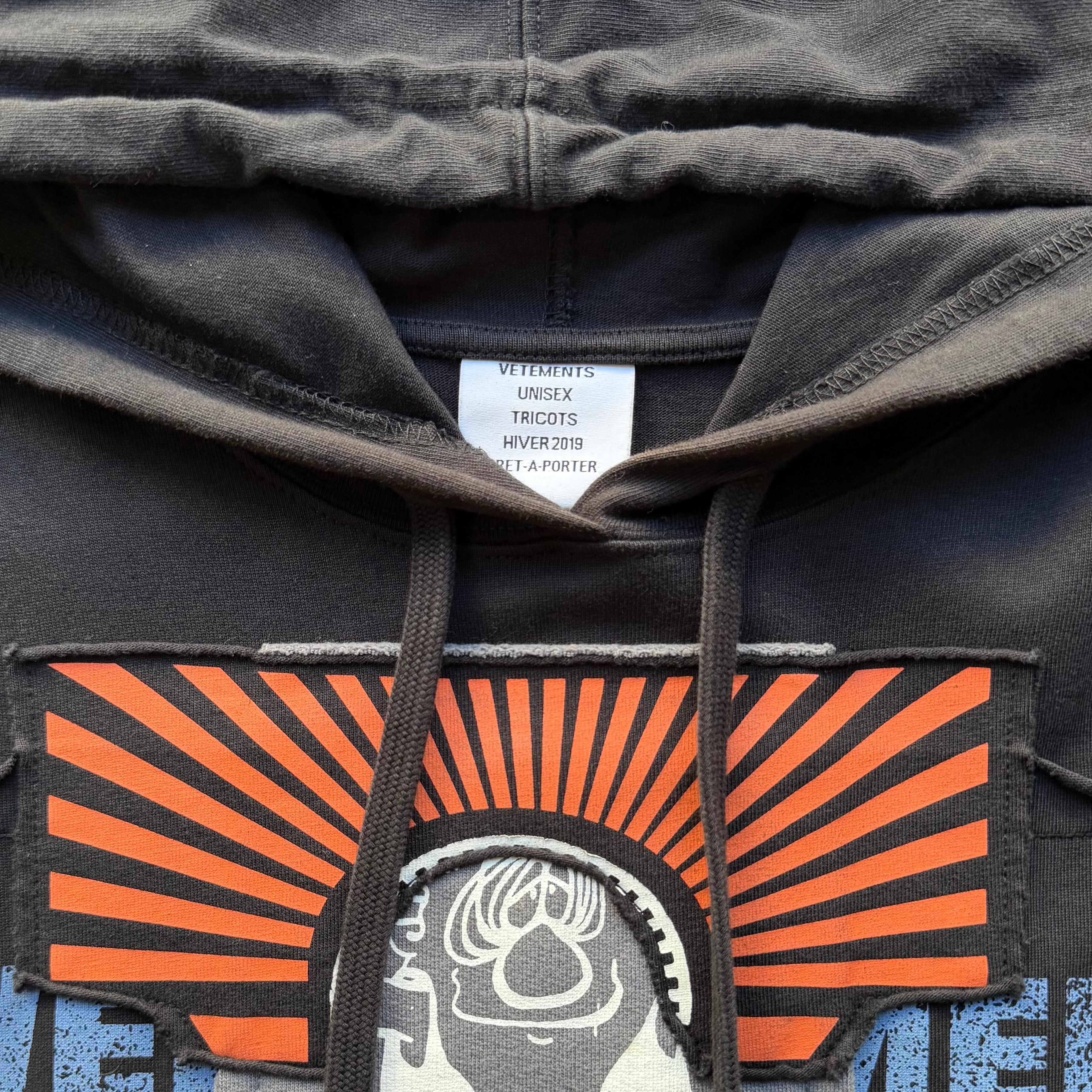 VETEMENTS 18aw Patchwork Hoodie