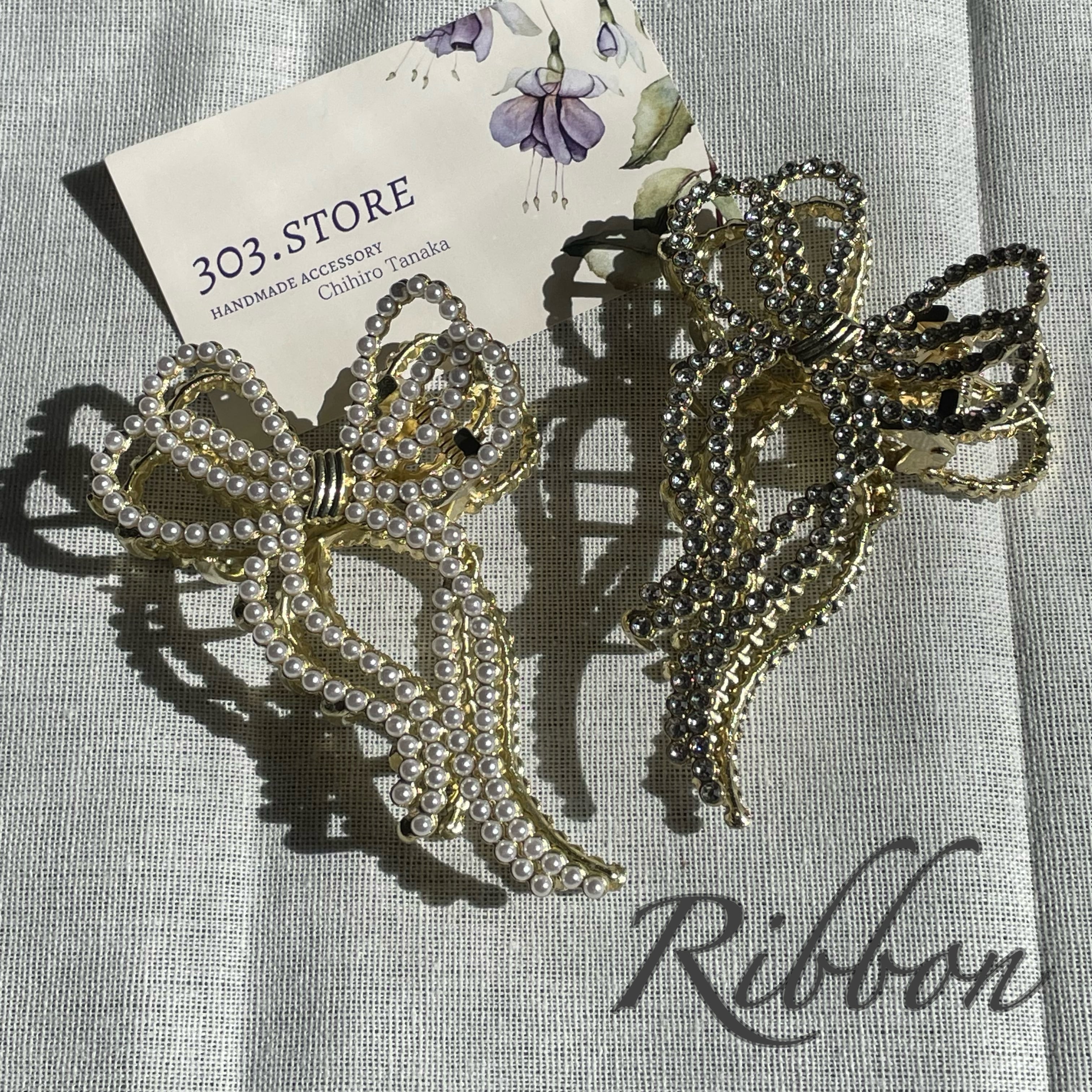 蝶々結びデザイン ヘアクリップ | 303 STORE