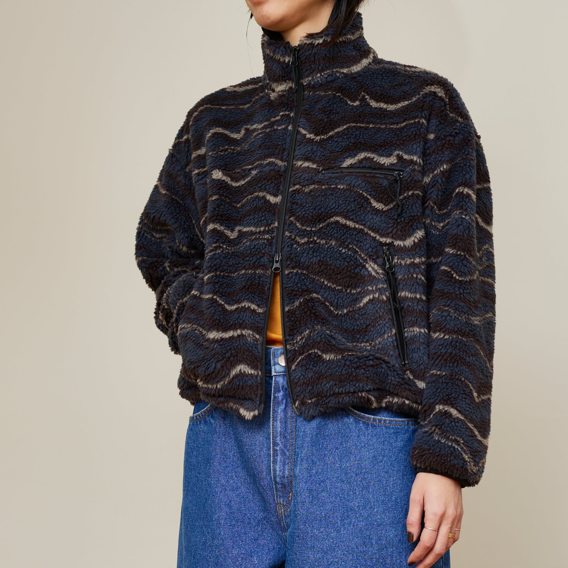 PHEENY【 womens 】Wave boa jacket