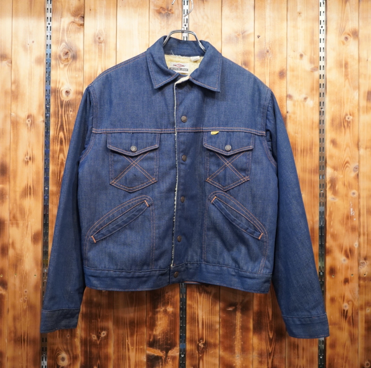 60s big yank western style 裏ボア デニムジャケット L位 