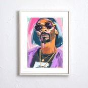 Snoop Dogg Ⅱ｜カラフルなストリートポップアートポスター｜ヒップホップカルチャーを感じる都会的でクールなインテリアA3ポスター