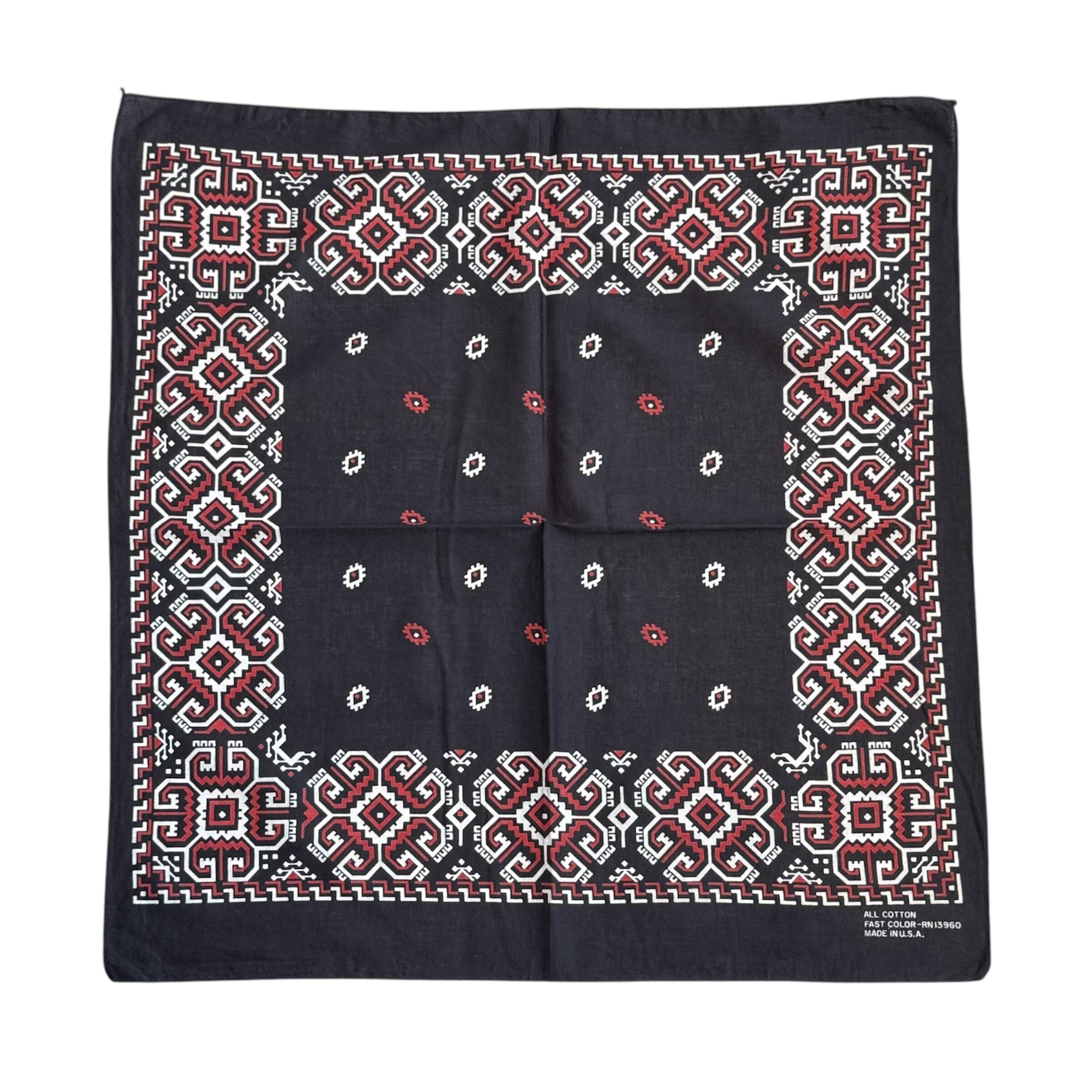 ⑳1960s "Black × Lightning pattern" Bandana