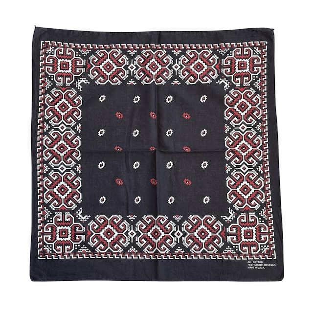 ⑳1960s "Black × Lightning pattern" Bandana