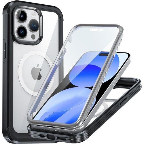 新品》 iPhone 15 Pro ケース 両面保護 クリア MagSafe対応 アイフォン 