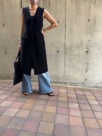 BORDERS at BALCONY バックベルトジレ　BACK BELTED GILET