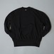 CC LOOPBACK TERRY WIDE CREW NECK SWEAT SHIRT -FADE BLACK-