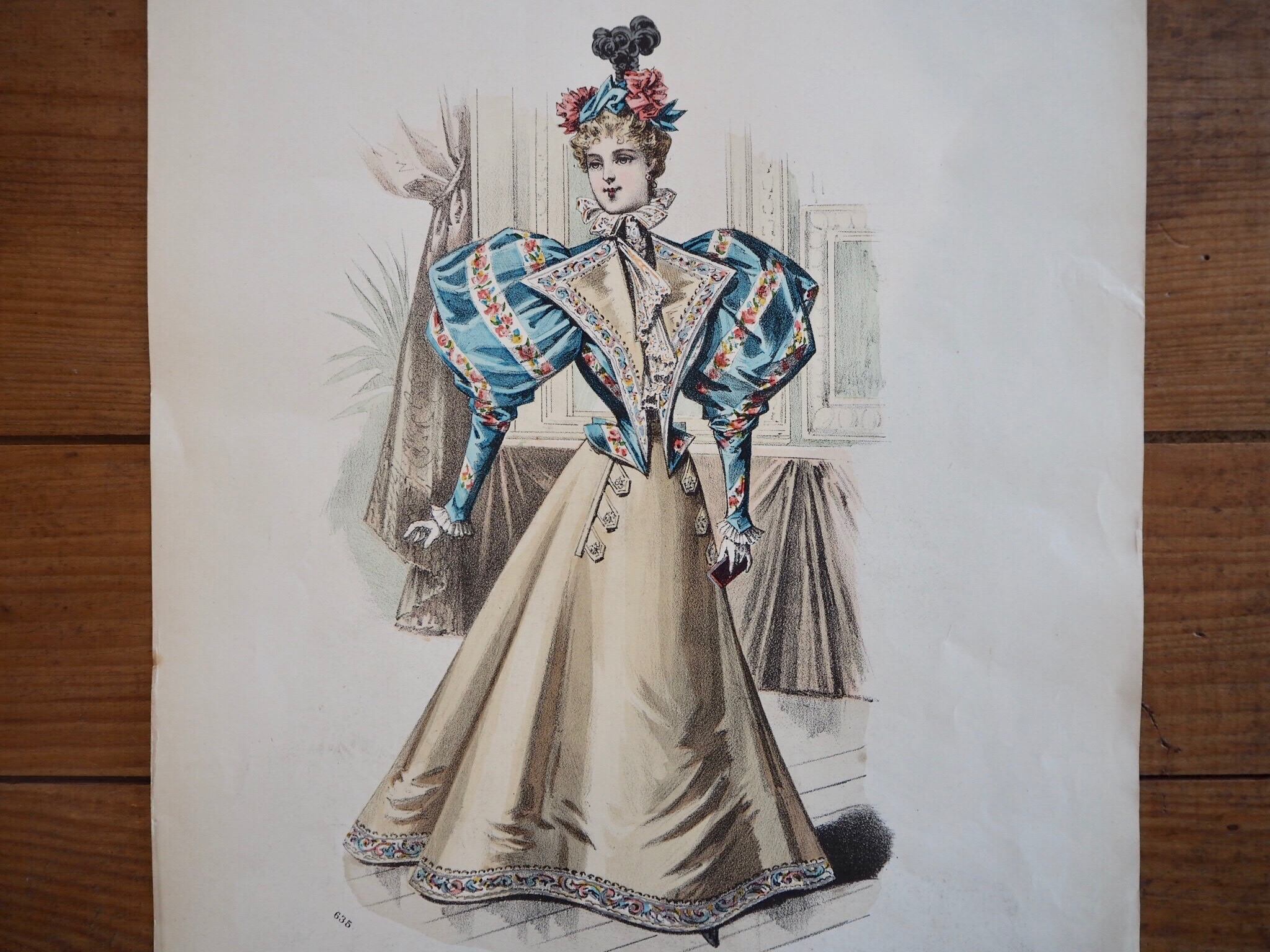 LE MONITEUR DE LA MODE / FASHION PLATE / FRANCE 1899 | FESTINA LENTE
