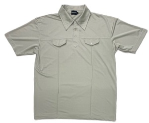 90sPolyester Design Polo Shirt/L