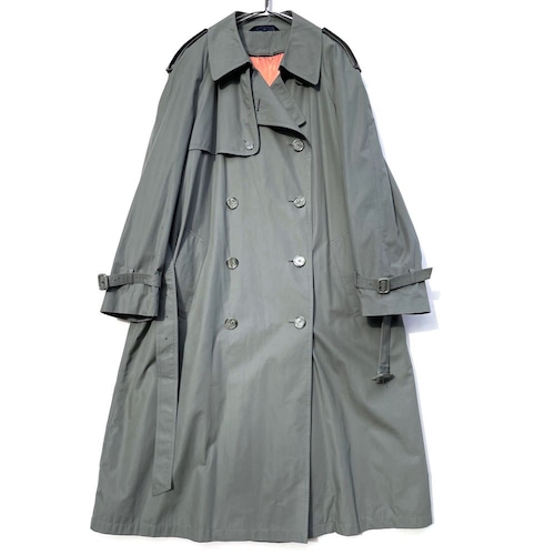 [STAFFORD] Vintage Peach Skin Trench Coat with Liner [1990s-] Vintage Peach Skin Trench Coat