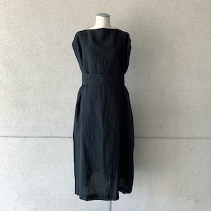 【COSMIC WONDER】Linen oxford paper bag dress /17CW17292