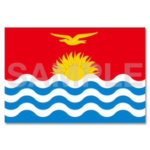 世界の国旗ポストカード ＜オセアニア＞ キリバス共和国 Flags of the world POST CARD ＜Oceania＞ Republic of Kiribati