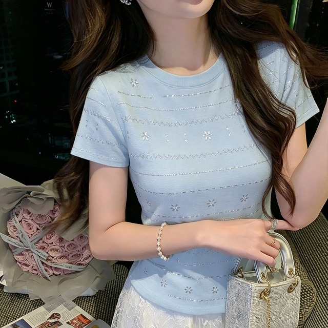 ラインモチーフカットアウトTシャツ 2 col00531