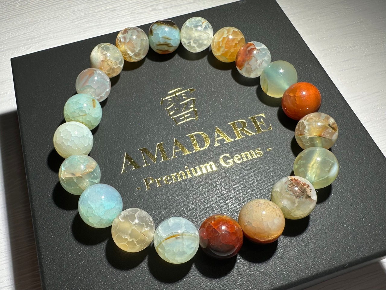 ボルネオ島瑪瑙ブレスレット