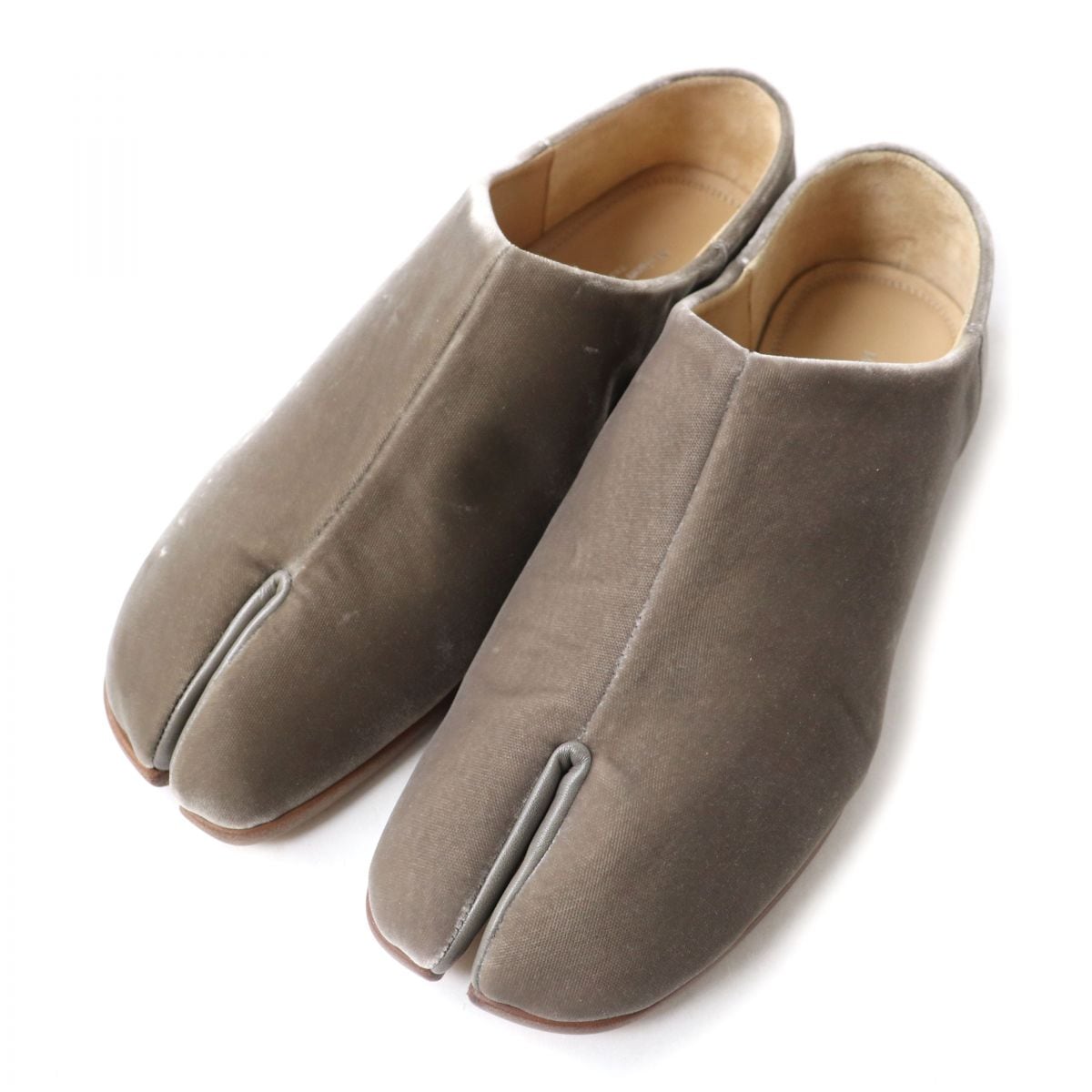 Maison Margiela タビ ベルベッド フラットシューズ 40 【公式通販】