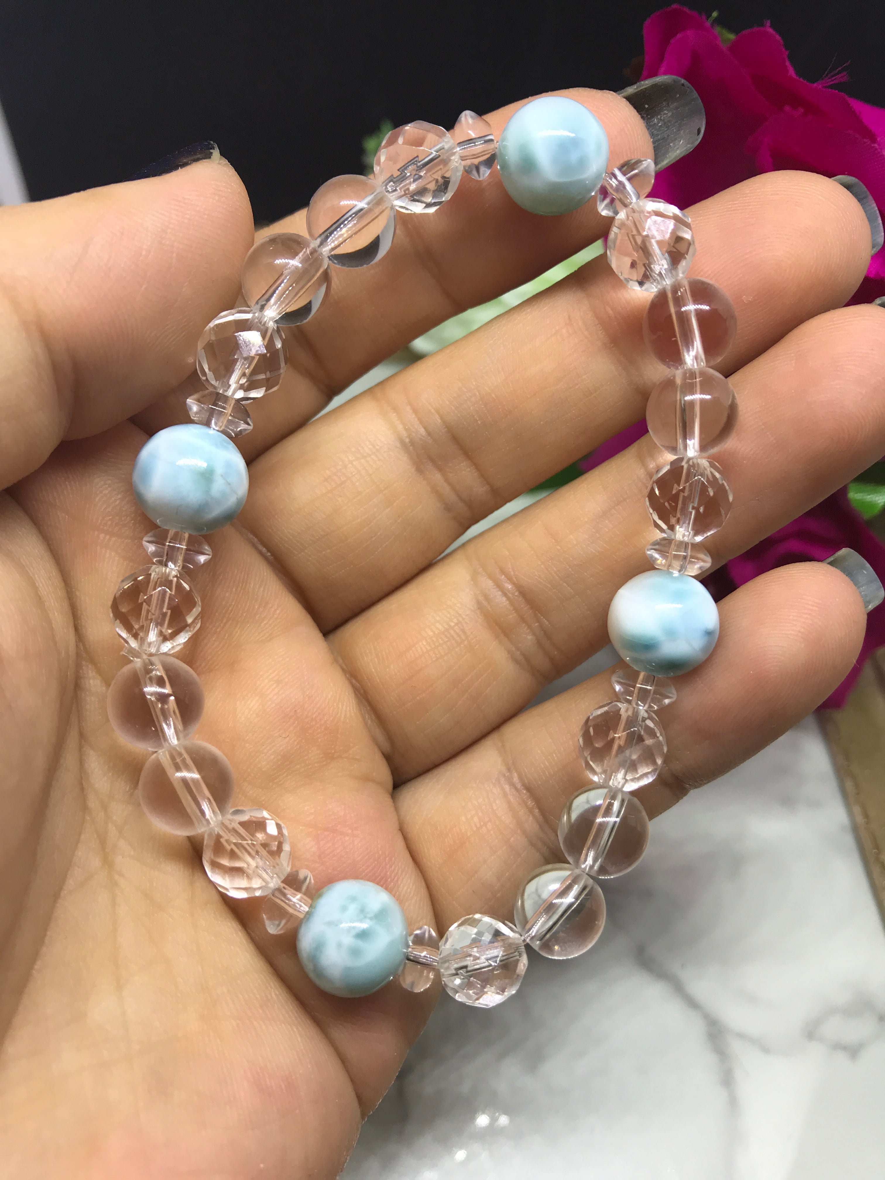 ラリマーブレスレット