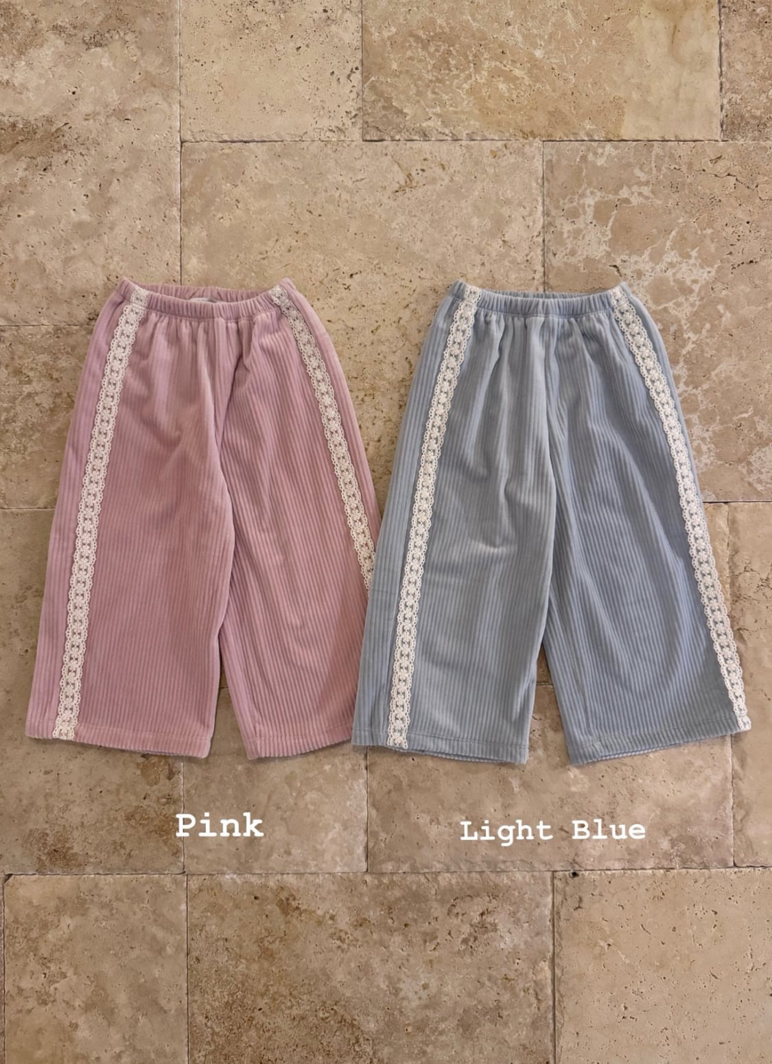 予約⌇poisson / Velvet lace pants