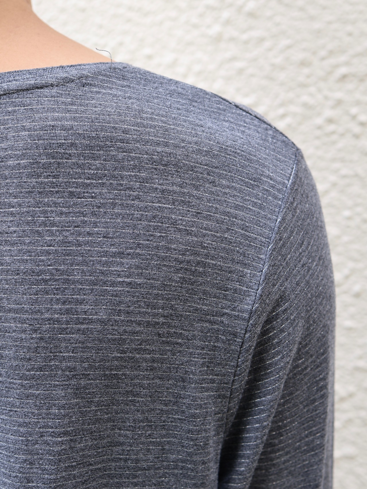 glitter border long sleeve top