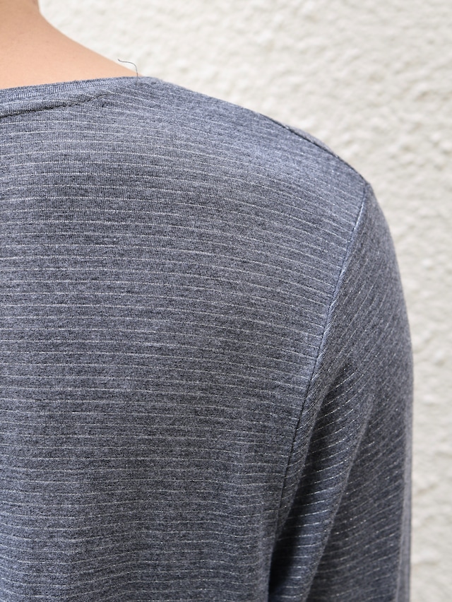 glitter border long sleeve top