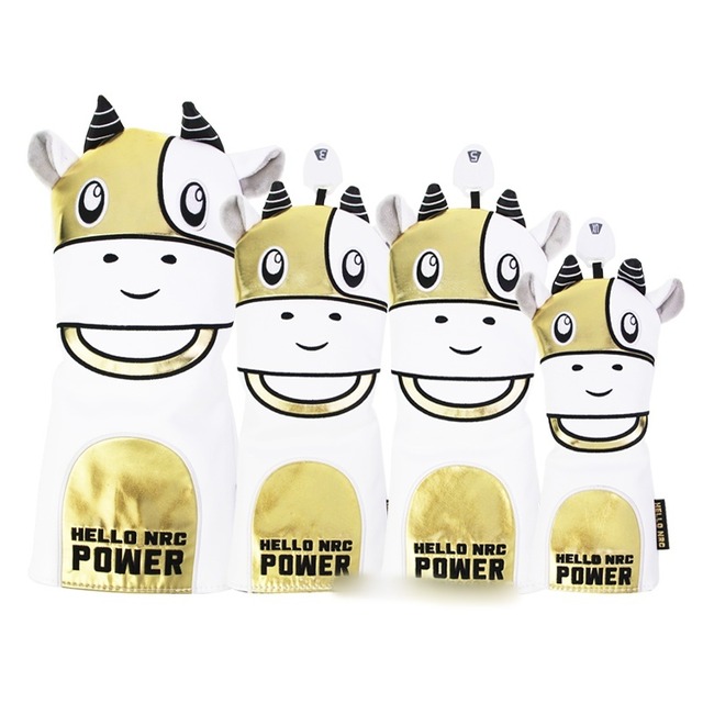 スポーツ用品 ゴルフクラブカバー カバー 4点セット お得 変換タグ付き 便利 防水仕様 PUレザー 高級感 高見え 牛 ホルスタイン アニマル ドライバー用 ウッド用 3番ウッド 5番ウッド ユーティリティ用 UT 大人 こなれ感 オールシーズン 20代 30代 40代 お出かけ スポーツ アウトドア 打ちっ放し 休日 旅行 プレゼント ギフト 定番 トレンド 流行 インスタ映え ゴールド