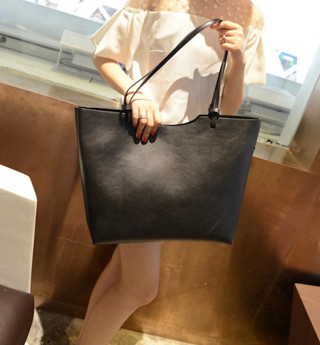 ★送料無料★ トートバッグ レディース レザー 本革 肩がけ キャンバス トート 大容量 軽量 肩 bag-902 【韓国ファッション】