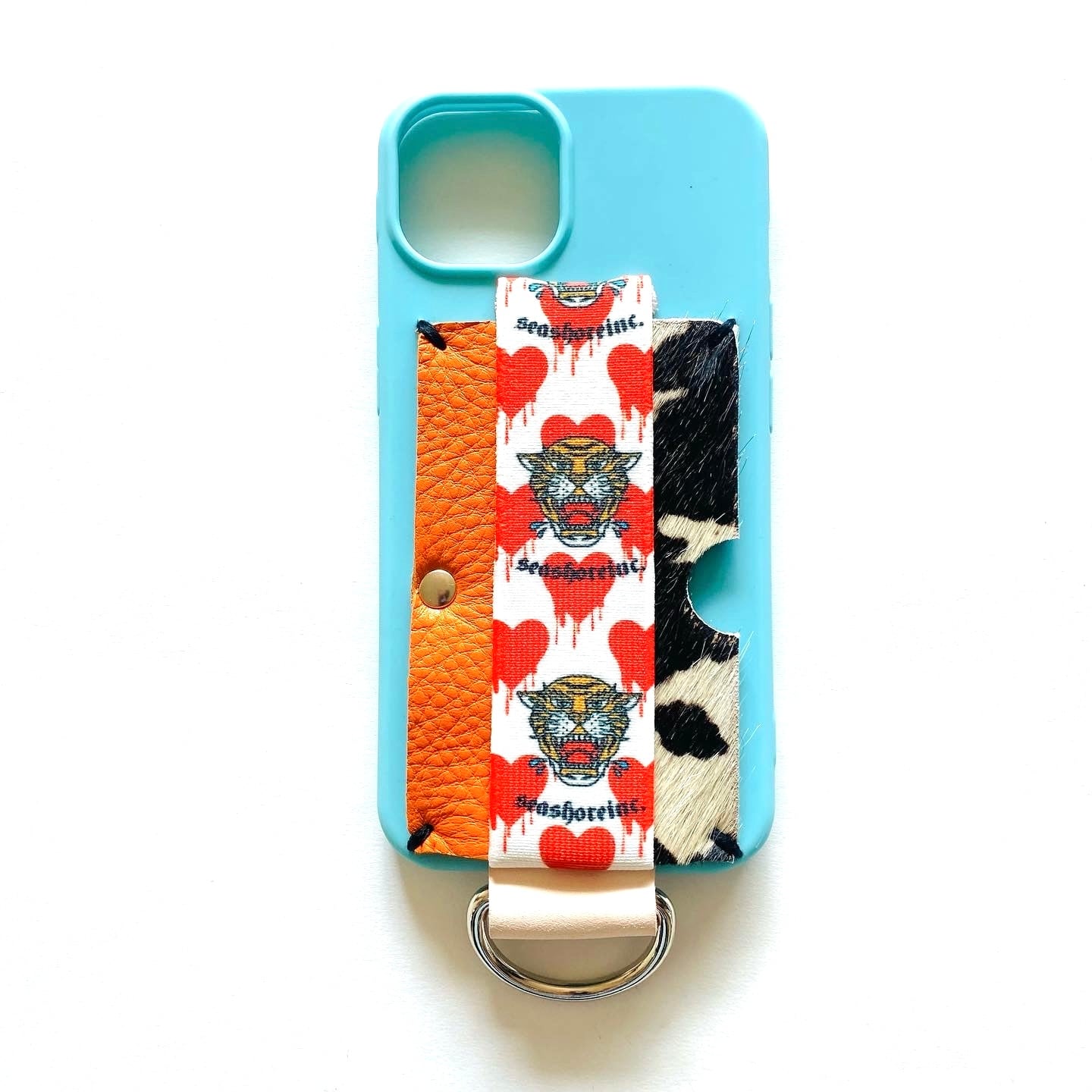 for iPhone【rubber】bi-color turquoise | seashoreinc.