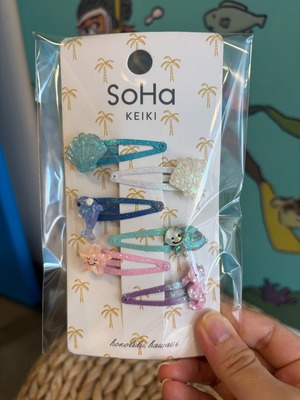 ハワイ限定商品を安心の国内配送で！≪正規輸入品≫日本未発売！【Soha Living/ ソーハリビング】【Soha Keiki/ ソーハケイキ】 ヘアクリップ　ヘアピン