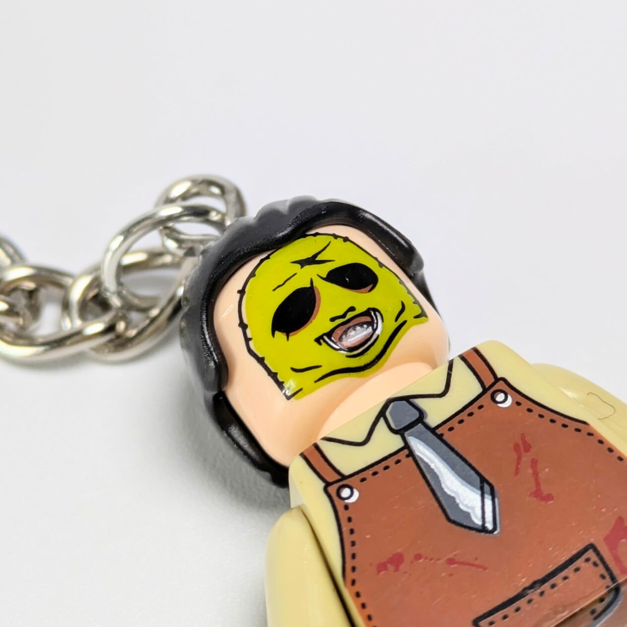 12月下旬再入荷予定！☆ブロックフィギュアキーホルダー☆【 悪魔のいけにえ 】 レザーフェイス / ババ・ソーヤー〚アメリカン雑貨 アメトイ〛