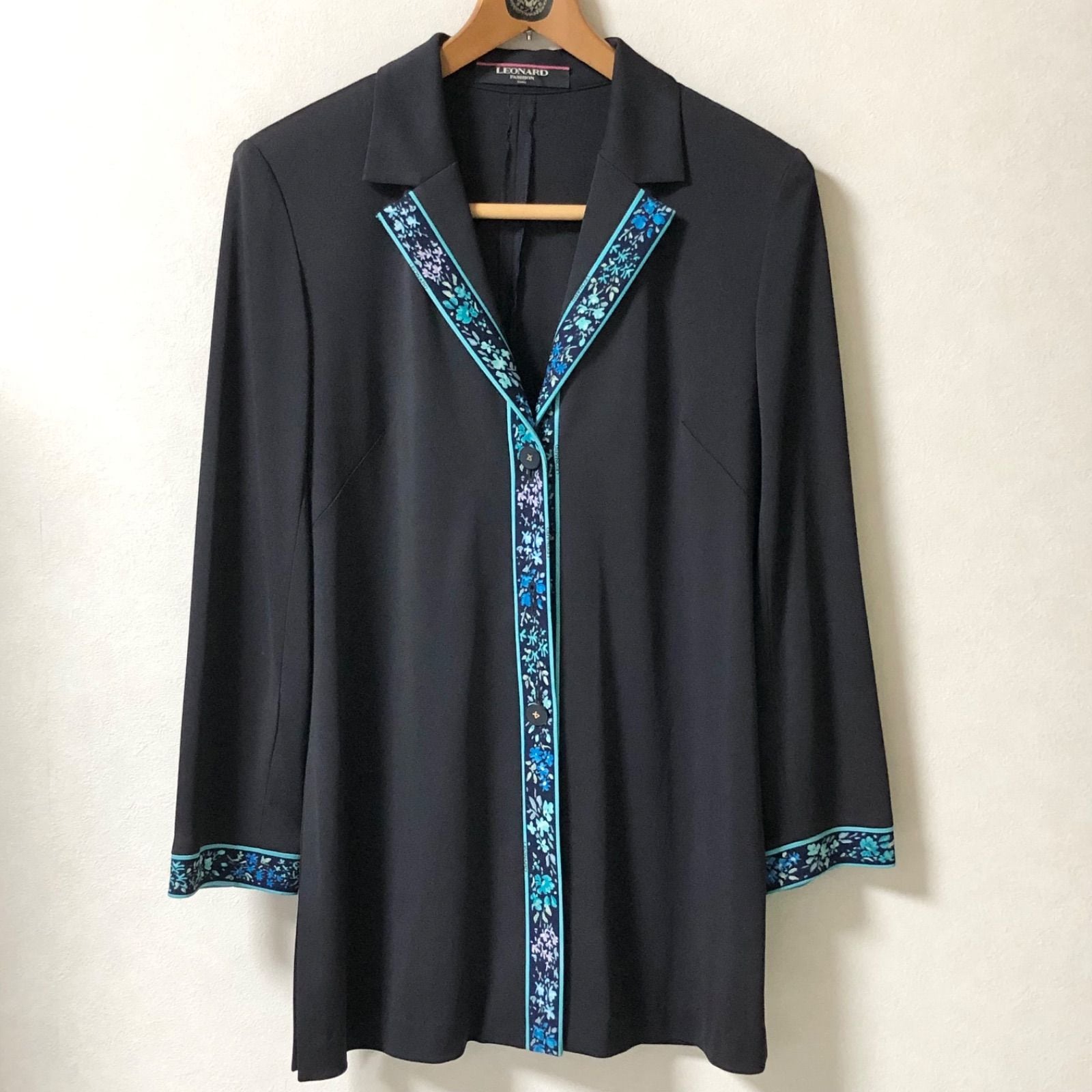 □美品□希少□LEONARD FASHION レオナールファッション カンカン素材