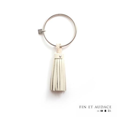 TASSEL CHARM MONO WHITE / タッセルチャーム・モノ・ホワイト