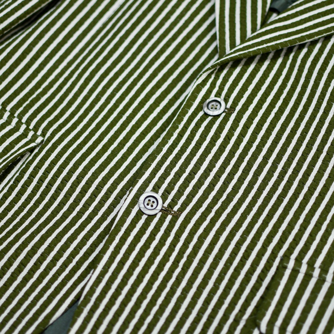 70's seersucker stripe tailored jacket
