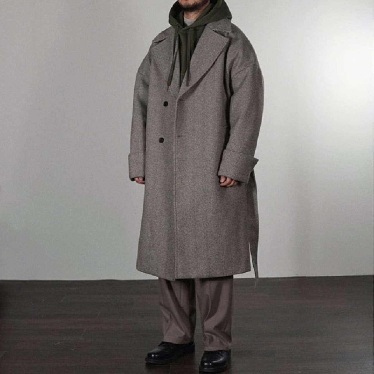 ベルトディテール パデッドコート 　TB1819・画像4