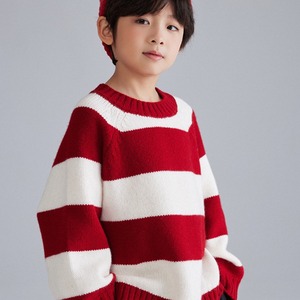 冬ボーダーニットワンピースORセーター
