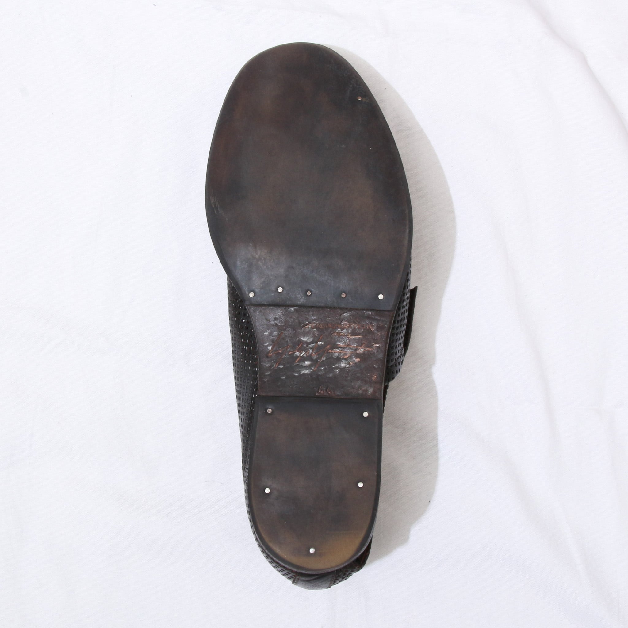 YOHJI YAMAMOTO cherevichkiotvichki サンダル CHEREVICHKIOTVICHKI FOR YohjiYamamoto MeshLetherSlipOn | DAMMIT
