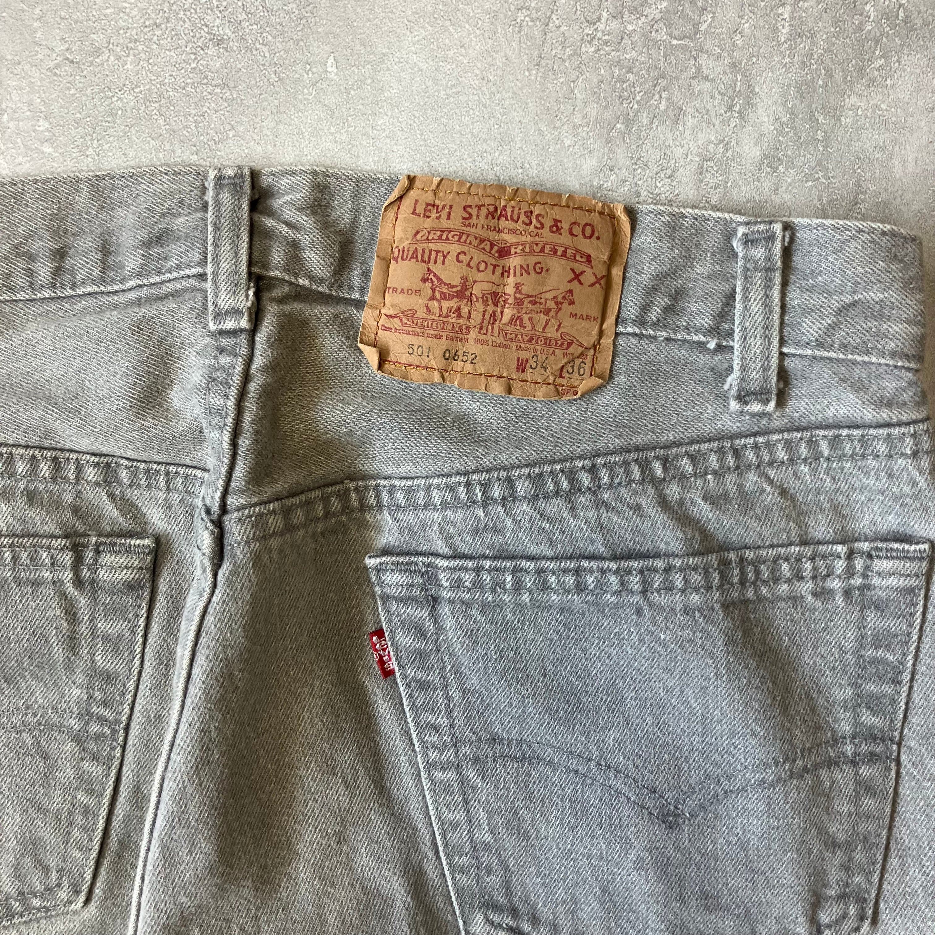 実寸w32l35》Levi's リーバイス 501 ~90s usa製 先染め ブラック 実寸w32l35》Levi's リーバイス 501 ~90s usa製 先染め ブラック