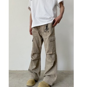 マーブル柄パラシュートカジュアルパンツ　1192