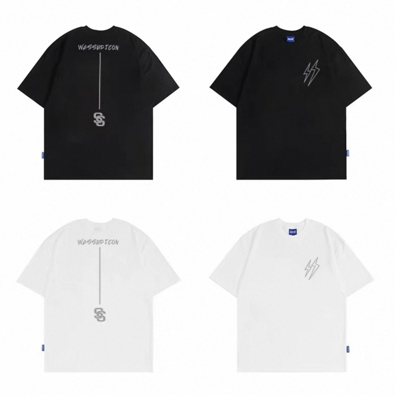 Chest logo drop shoulder tee 1390 - 14