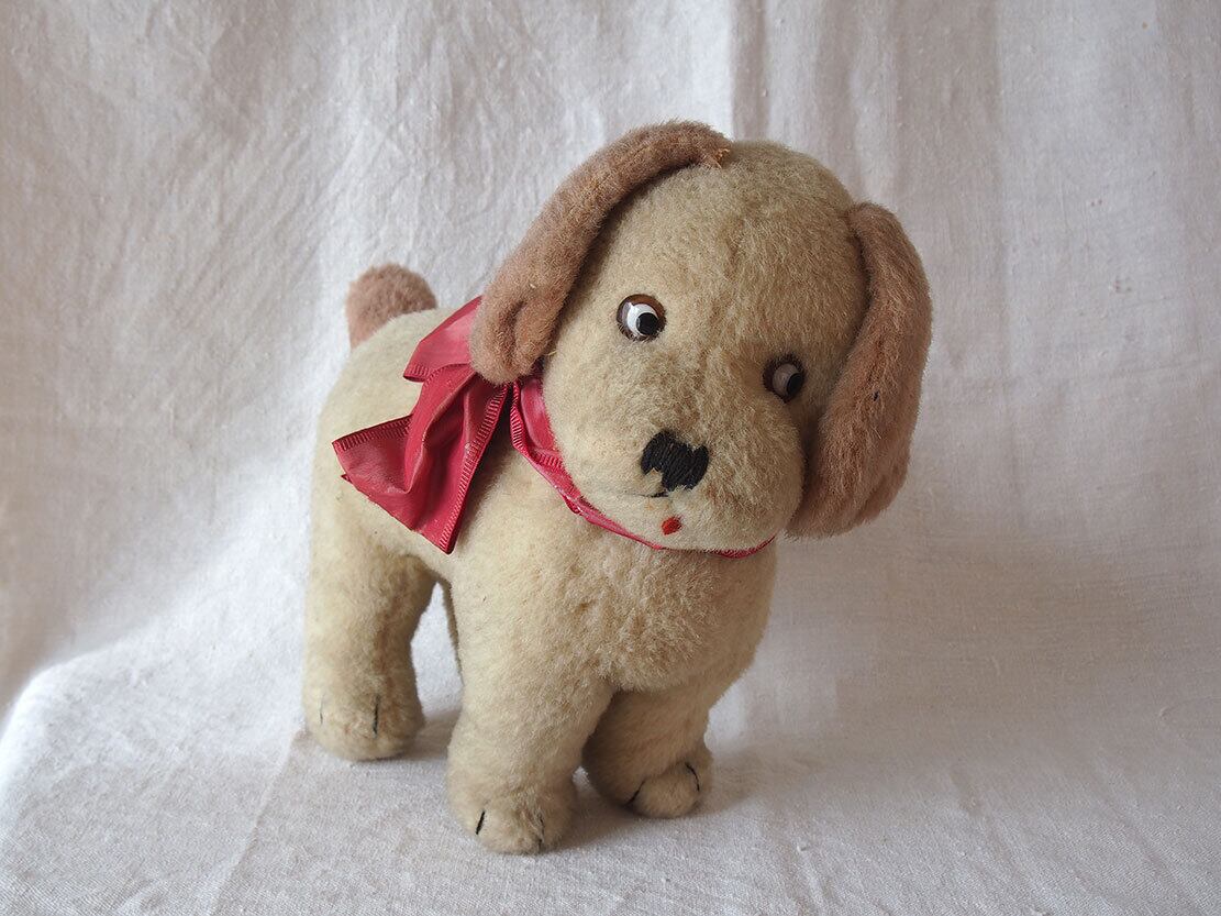 グラスアイとモヘアボディの犬 ぬいぐるみ 36cm 1930年代 /K454 グラスアイとモヘアボディの犬 ぬいぐるみ 36cm 1930年代 /K454 【公式
