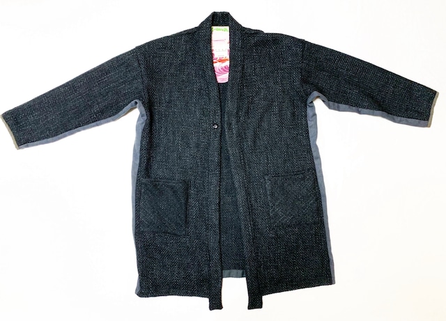 20SS 刺し子風インディゴドビーキモノシャツ / Sashiko like indigo dobbie kimono shirts 