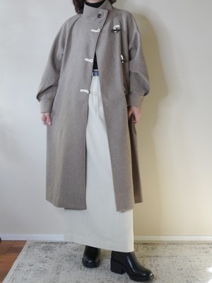 少数のみ再入荷です！SALE スタンドカラー　ダッフルコート